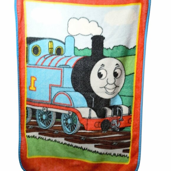 Thomas The Train Tank Engine Railroad Throw Blanket 40” X 29” - Picture 3 of 4